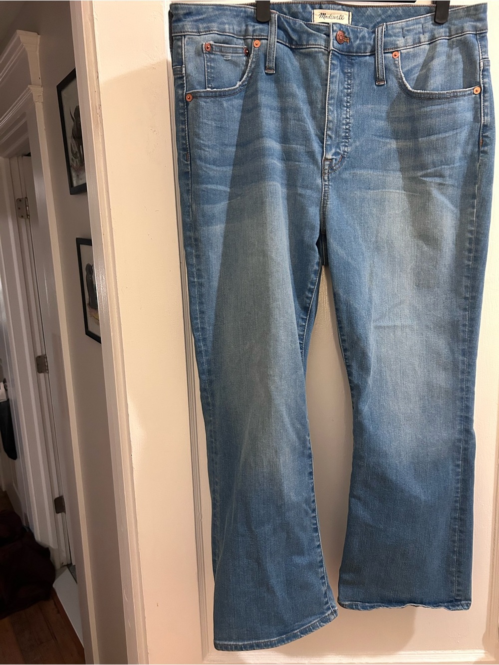 Madewell Light Blue Flared Denim Jeans